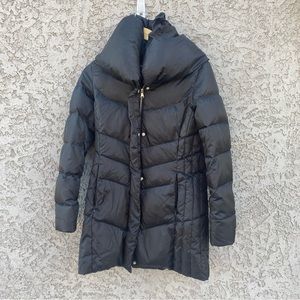 HAWKE & CO Black Down Puffer Coat